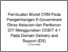 [thumbnail of Cek_Pembuatan Model CRM Pada Pengembangan E-Government Dinas Kelautan dan Perikanan DIY Menggunakan COBIT 4.1 Pada Domain Delivery and Support (DS).pdf]